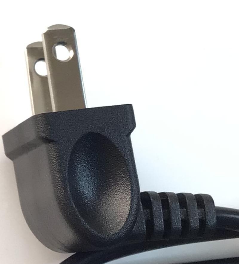 CABLE DE ALIMENTACION DE VOLTAGE ALTERNO BIFASICO 8  “NUEVO“ / DOBLE ANGULO / ANGULO TIPO L. / IEC 320 C7 a Nema 1-15P AC / NISPT-2 18AWG 2-Slot 90 grados Nema 1-15P a IEC C7 /  TIPO A Ó TIPO AMERICANO / 2.5 A / 10 A / 16 A / 100 – 125 V            - Imagen 2
